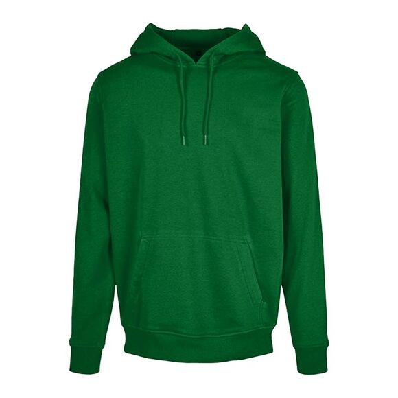 Build Your Brand Mens Heavy Pullover Hoodie / Forest Green
